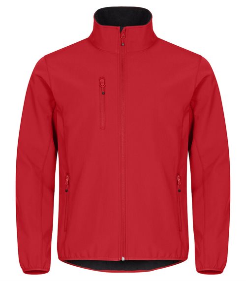 Classic Softshell Jacket med klublogo, navn og træner tryk.